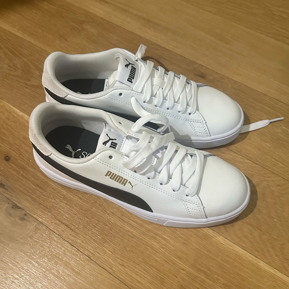 Puma brand new white platform sneakers